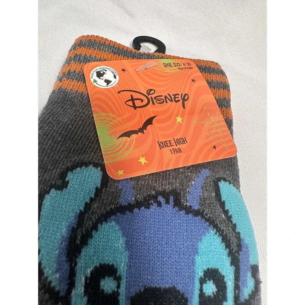 disney‎ 1 pair womens knee high halloween socks show size 4-10